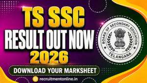 BSE Telangana SSC Results 2026 [out] : Download Marks Memo at bse.telangana.gov.in