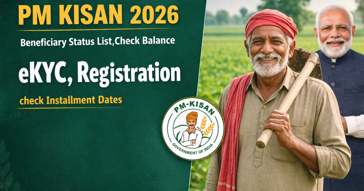 PM Kisan 2026: Beneficiary Status Check, Beneficiary List, Next Installment Date, Registration @ pmkisan.gov.in