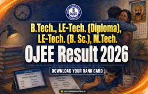 OJEE Result 2026 Release Date & Check Rank Card Download link at ojee.nic.in