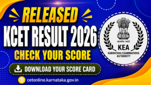 KCET 2026 Result Out: Direct Link @ cetonline.karnataka.gov.in to Download KEA UGCET Scorecard & Rank Card